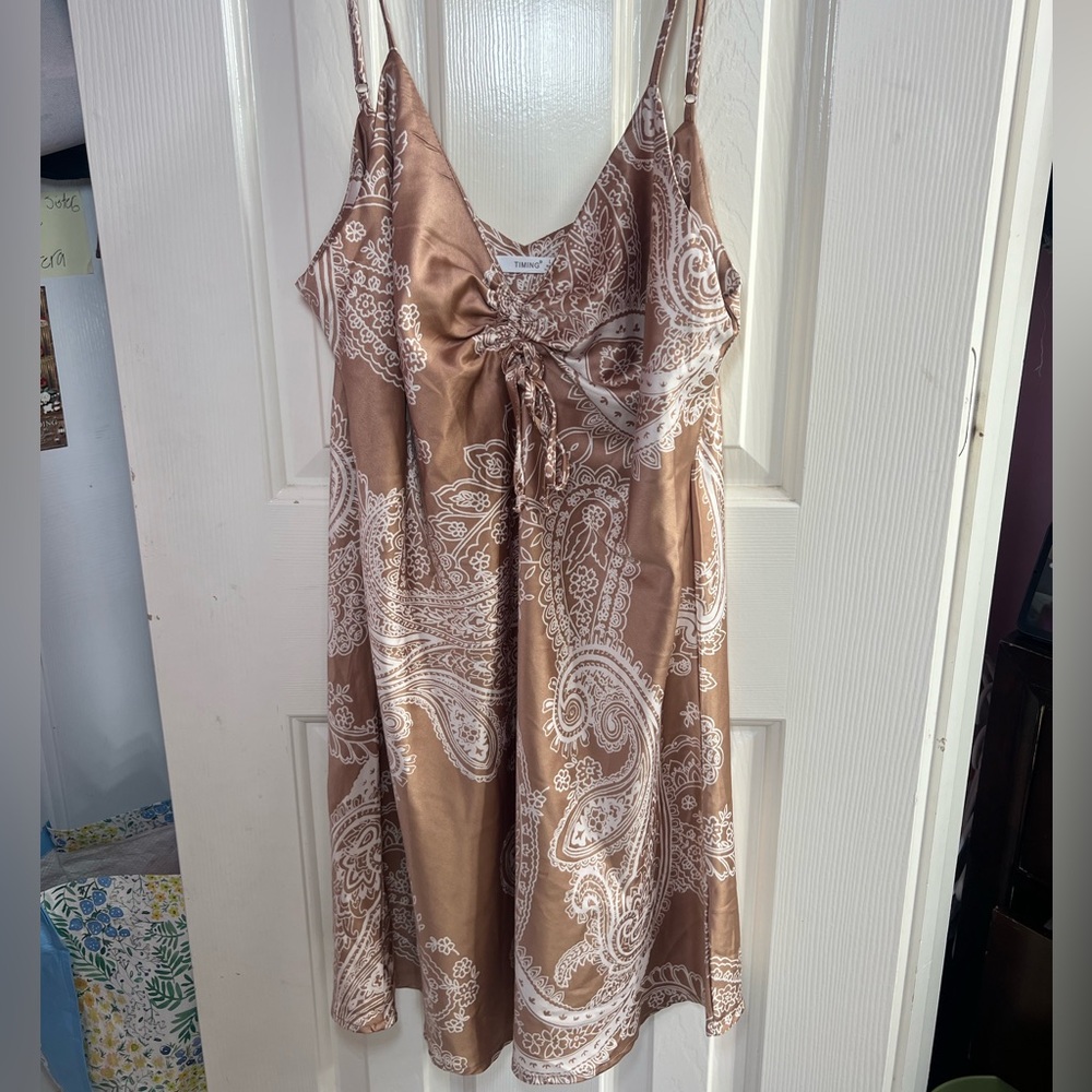 Babydoll Satin Dress